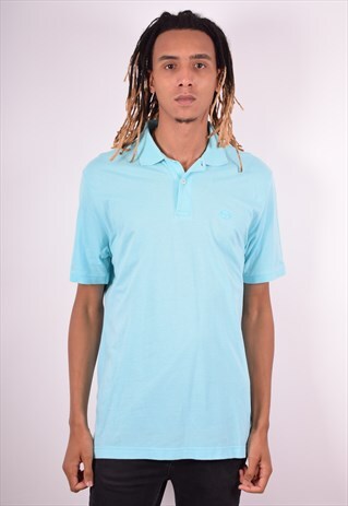 SERGIO TACCHINI MENS VINTAGE POLO SHIRT LARGE BLUE 90S