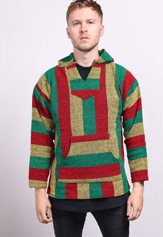 VINTAGE BAJA MEXICAN HOODIE