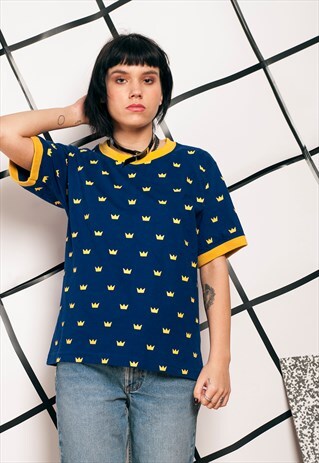 ROYAL RINGER TEE - 80S VINTAGE CROWN PRINT T-SHIRT