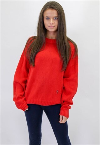 VINTAGE TOMMY HILFIGER SWEATER IN RED
