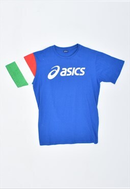 Vintage 90's Asics T-Shirt Top Blue