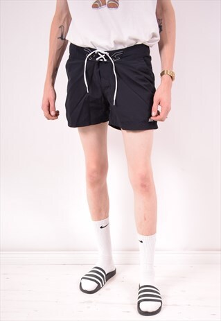 HELLY HANSEN MENS VINTAGE SHORTS W30 BLACK 90S