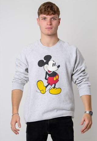 mickey mouse grey sweatshirt