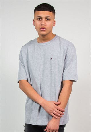 TOMMY HILFIGER GREY T-SHIRT