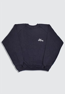 Vintage 90s Best Company Embroidered Sweatshirt in Navy