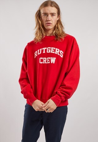 VINTAGE CHAMPION RUTGERS CREW SWEATSHIRT