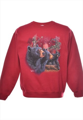 Vintage Bears Animal Sweatshirt - M