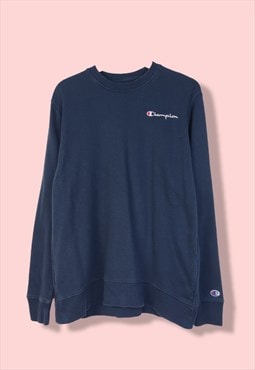 Vintage Champion Sweatshirt Basic in Blue M