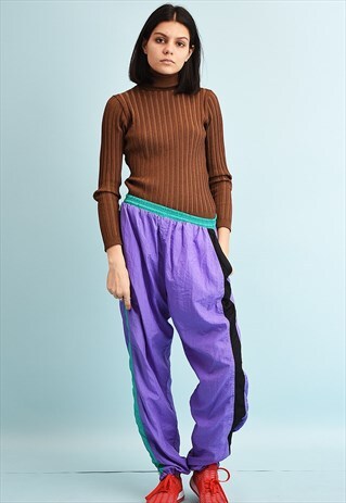 90'S RETRO ATHLEISURE SPORTS TRACKSUIT BOTTOMS
