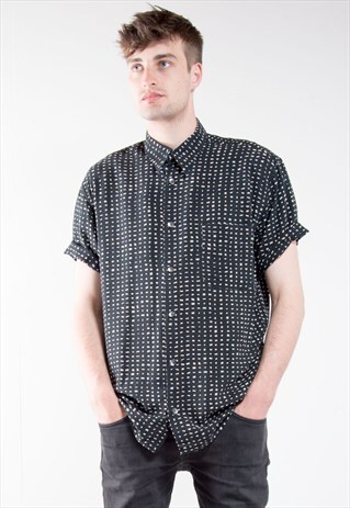 VINTAGE 90'S BLOCK PATTERNED SHIRT
