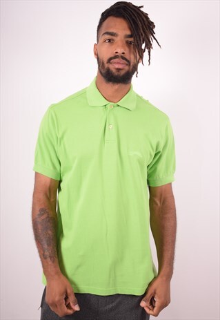 LEVI'S MENS VINTAGE POLO SHIRT LARGE GREEN 90S