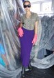 Vintage y2k maxi long fitting funky festival skirts purple