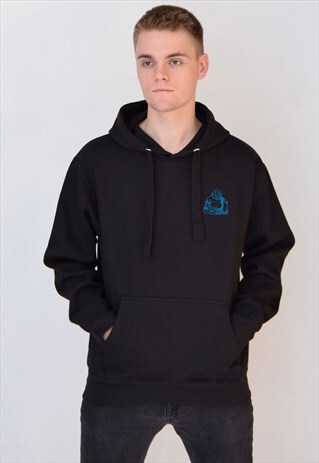 BLACK BUDDHA (BLUE) HOODIE