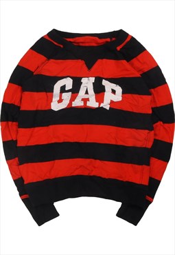 Vintage 90's Gap Sweatshirt Spellout Striped Crewneck