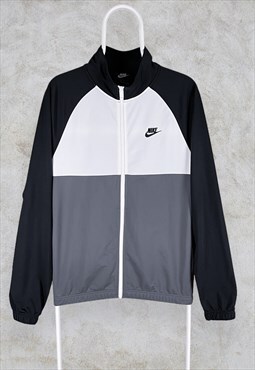 Nike Track Top Jacket White Black Grey White Mens Small
