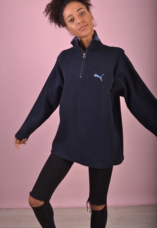 BLUE PUMA 1/4 ZIP FLEECE GJ3950