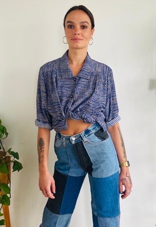 BLUE ILLUSION PRINTED SHIRT
