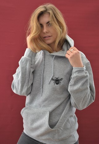 EMBROIDERED BEE HOODIE