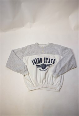 Vintage 90s Gear For Sport Grey Idaho Sweatshirt 