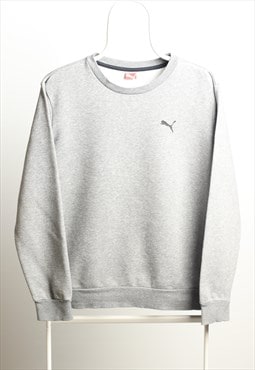 Vintage Puma Crewneck Logo Sweatshirt Grey