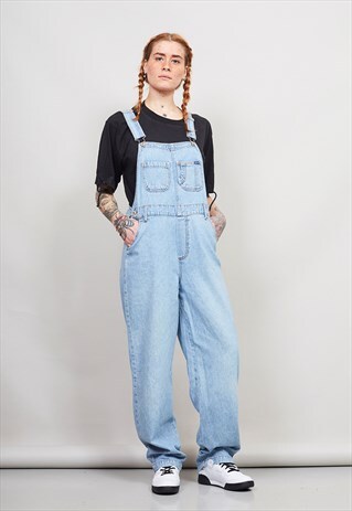 VINTAGE 90'S EXPRESS BLEUS OVERSIZED DUNGAREES