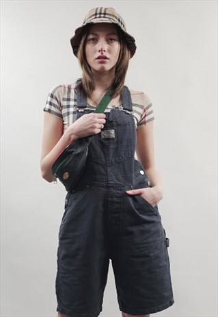 VINTAGE 90'S LEVI'S NAVY DUNGAREE SHORTS
