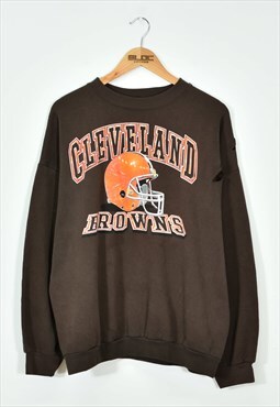 Vintage Cleveland Browns Sweatshirt Brown XXLarge