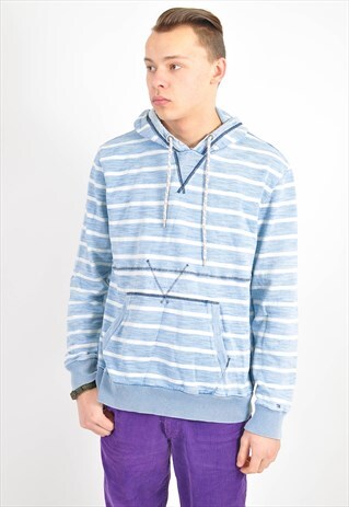 VINTAGE TOMMY HILFIGER STRIPED HOODIE