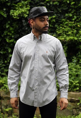 VINTAGE RALPH LAUREN GREY SHIRT