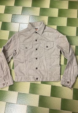 Vintage Levis Big E Slim Fit Corduroy Jacket Tab 70s Size 36