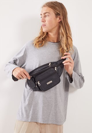 VINTAGE PRESIDENT LEATHER FESTIVAL BUM BAG