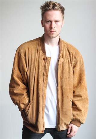 VINTAGE SUEDE BOMBER JACKET
