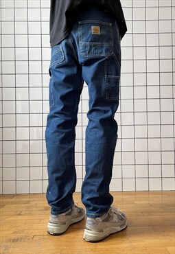 CARHARTT WIP Carpenter Pants Work Distressed Denim Jeans
