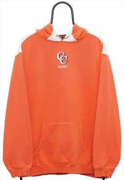 Vintage C Baseball Orange Hoodie Mens