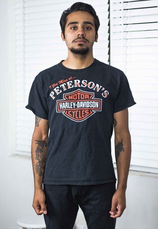 VINTAGE HARLEY DAVIDSON T-SHIRT LOGO X 7.1