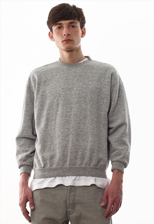 VINTAGE LEVIS CREW NECK 90S GREY