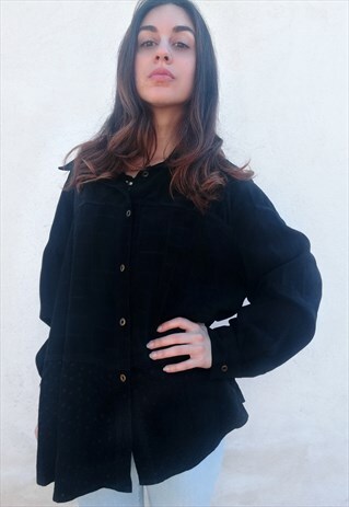 OVERSIZE SUEDE SHIRT
