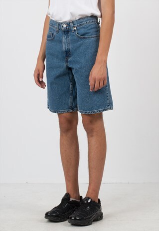 VINTAGE RETRO BLUE LEVI'S 550 FIT MINI DENIM SHORTS