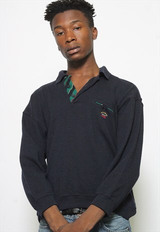VINTAGE PAUL & SHARK 1/4 BUTTON JUMPER