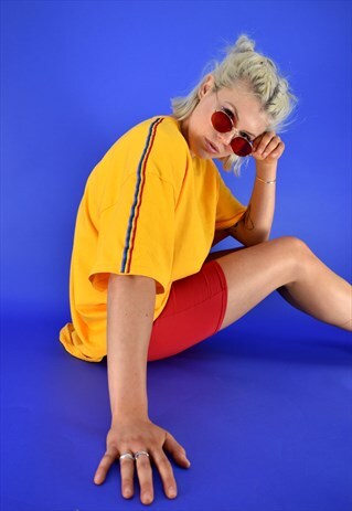 G&G UNISEX GOLD S/S RAINBOW RIBBON TEE