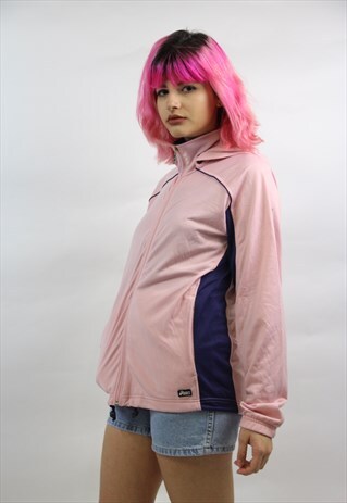VINTAGE ASICS 90'S PINK SPORTS JACKET