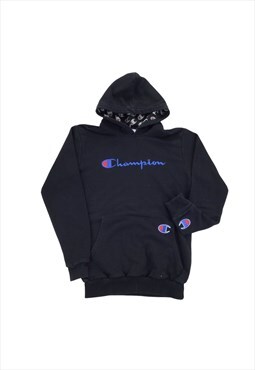 Vintage Champion Big Logo Spellout Hoodie Pullover