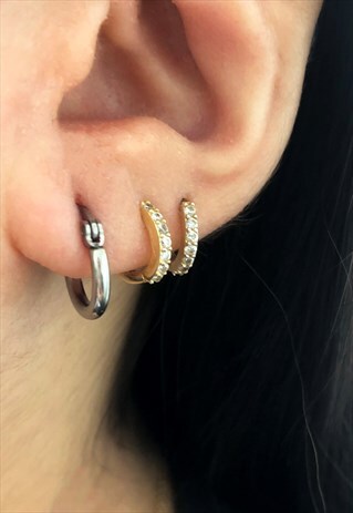 TINY HOOP EARRINGS SILVER