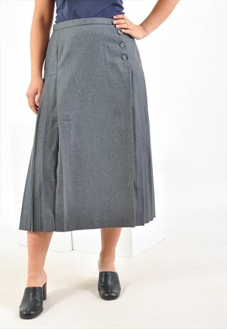 VINTAGE 80'S MIDI PLEATED SKIRT