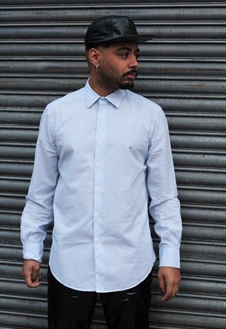VINTAGE LACOSTE BLUE SHIRT