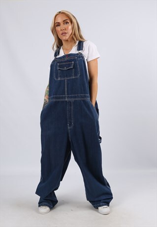 VINTAGE CRAFTSMAN DENIM DUNGAREES PLUS SIZE 20 - 22 (944D)