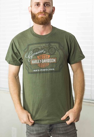 VINTAGE HARLEY DAVIDSON T-SHIRT LOGO 90S M 7.5