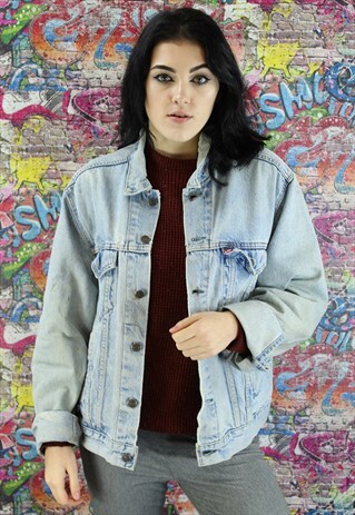 VINTAGE 80S LIGHT BLUE LEVI'S DENIM JACKET. UNISEX
