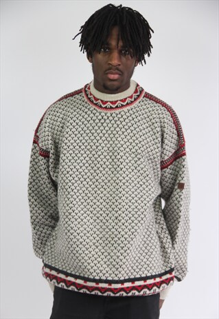 VINTAGE PATTERNED HEAVY JUMPER