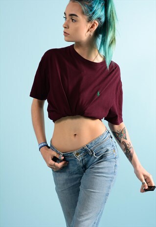 VINTAGE BLUE RALPH LAUREN TEE SHIRT